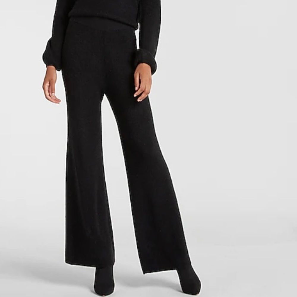 Express Super High Waisted Sweater Wide Leg Pants